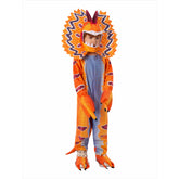 Dilophosaurus Kids Children Dinosaur Cosplay Costume Jumpsuit Fancy Outfit Halloween Carnival Suit